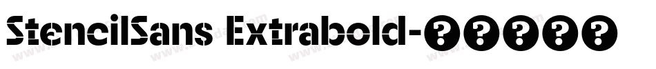 StencilSans Extrabold字体转换